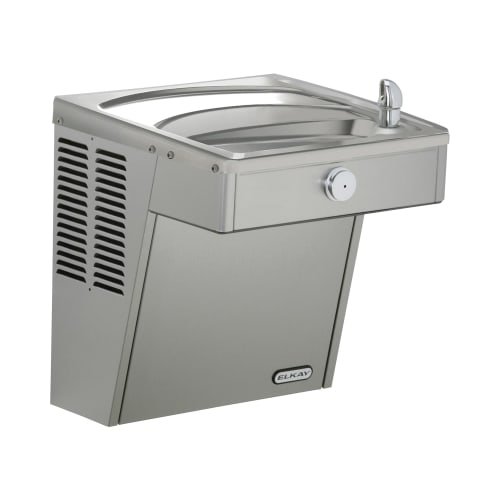 Elkay® VRCFR8S Non-Filtered Barrier Free Cooler, Push Button Operation, Refrigerated Chilling, 3/8 in OD Tubing Connection, Domestic