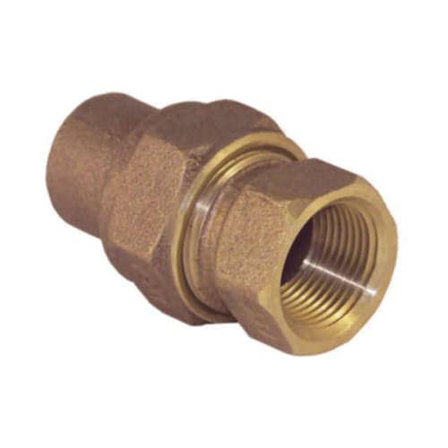 EPC 10037967 4733-3 Solder Female Union, 1/2 in Nominal, Solder x FNPT End Style, Cast Brass