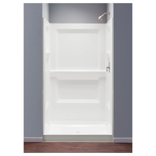 ELM® 748-34WHT 700 DURAWALL® Shower Wall, 73-1/4 in H, Fiberglass, Domestic