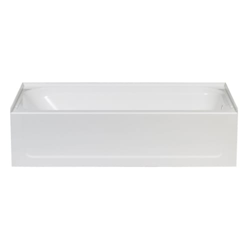 ELM® T6032R T6032 Topaz Bathtub, Soaking, 60 in L x 32 in W, Right Drain, White, Domestic