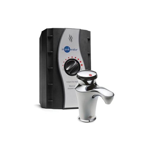 Insinkerator® 44718 Invite™ Instant Hot Water Dispenser, 2/3 gal Capacity, 1/4 in Water, Deck Mount, Polished Chrome, Import