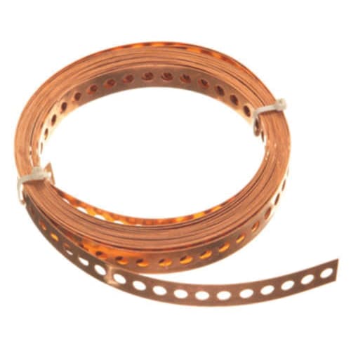 EPC 10032402 Perforated Solder Hanger Strap, 25 ft L x 3/4 in W, Domestic