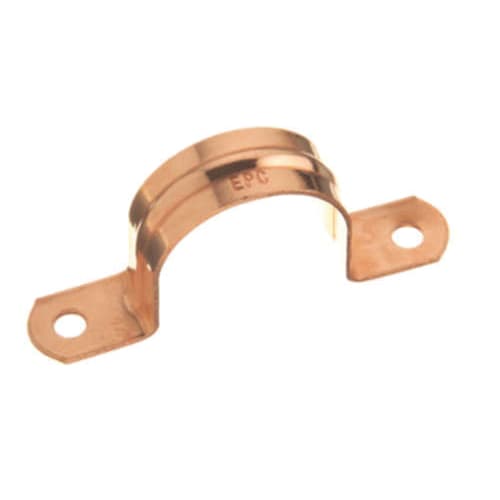 1-1/2" COPPER TUBE STRAP 2-HOLE