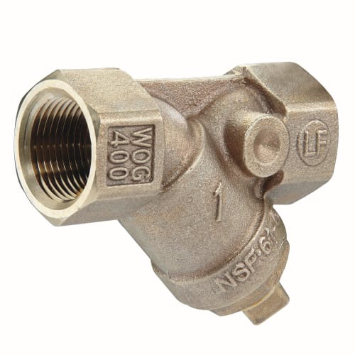Febco® 0122977 LF650A Wye Strainer With #20 Mesh 304 Stainless Steel Screen, 1 in Nominal, 3-3/4 in OAL, FNPT Connection, Domestic