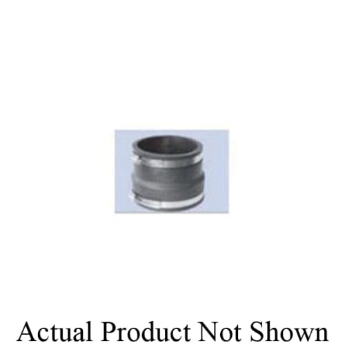 Fernco® 1051-1210 Standard Flexible Stock Coupling, 12 x 10 in Nominal, Asbestos Cement Fiber/Ductile Iron x Cast Iron/Plastic End Style, PVC