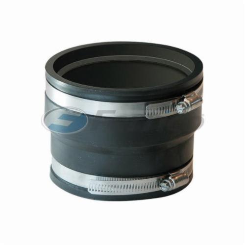 Fernco® 1070-64 Flexible Pipe Coupling, 6 x 4 in Nominal, ADS/Hancor Corrugated Polyethylene x Plastic Pipe End Style, PVC, Domestic