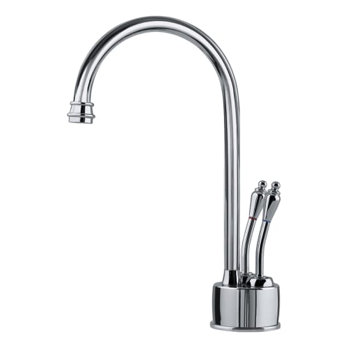 FRANKE Little Butler® LB6200C Farm House Hot/Cold Water Dispensing Faucet, 0.5 gpm Flow Rate, 360 deg Swivel Spout, Polished Chrome