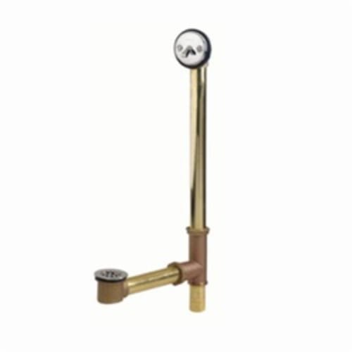 Gerber® Classics™ 41-813-76 Trip Lever Roman Bath Drain With Retaining Ring, Brass Drain, Chrome Plated