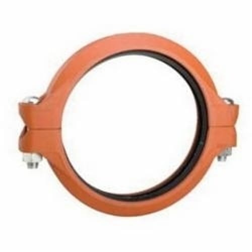 Grinnell Fire 77230HEGS Rigid Coupling, 3 in Nominal, Grooved End Style, Ductile Iron, Hot-Dipped Galvanized