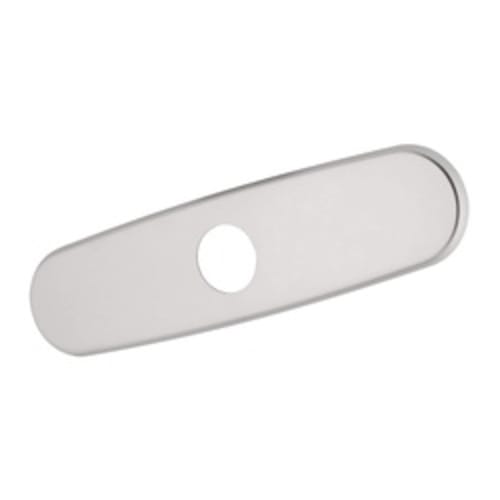 GROHE 07552SD0 Escutcheon, For Use With Centerset Kitchen, Bar, Lavatory and Bidet Faucet to Cover Unused Mounting Hole, 10 in L, Brushed Stainless Steel, Import