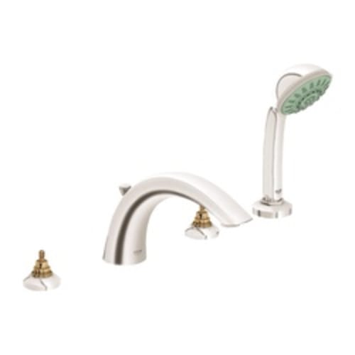 GROHE 25072EN0 Arden Tub Filler Faucet, 13.2 gpm Flow Rate, Brushed Nickel, Function: Traditional, Import