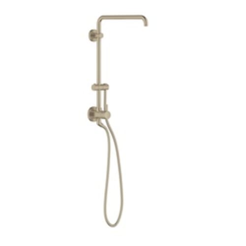 GROHE 26486EN0 Shower System, Retro-fit, 1.8 gpm, StarLight® Brushed Nickel, Import