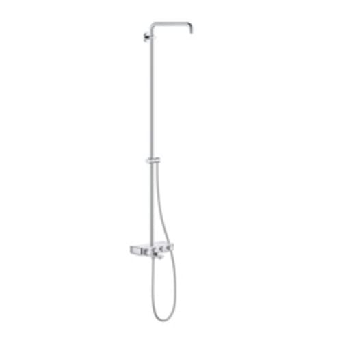 GROHE 26512000 26512_0 Euphoria® SmartControl Thermostatic Tub/Shower System, 5.3 gpm Flow Rate, 1/2 in Inlet x 1/2 in Outlet, 69 in L Hose