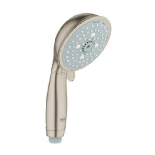 GROHE 27608EN0 New Tempesta® Rustic 100 Hand Shower, 2.5 gpm, 4 Sprays, 3-15/16 in Dia Head, 1/2 in, Import