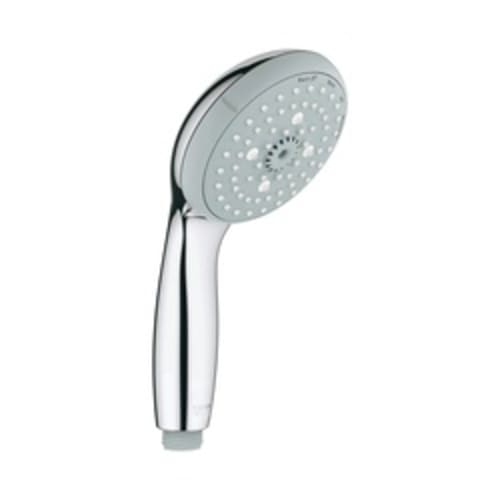 GROHE 28421001 New Tempesta® 100 Hand Shower, 2.5 gpm Flow Rate, 4 Sprays, 3-15/16 in Dia Head, 1/2 in Connection, Import
