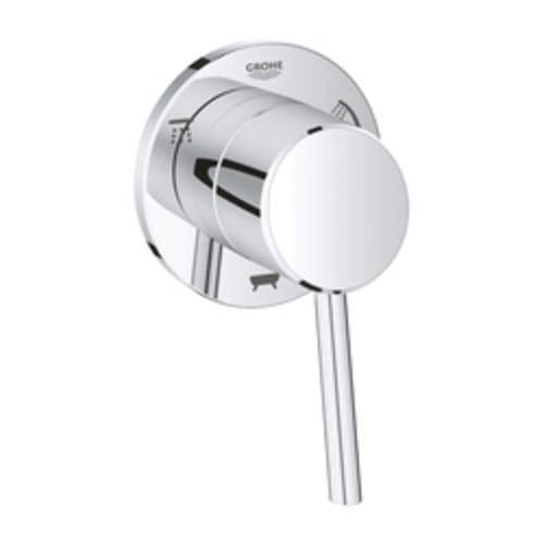 GROHE 29106001 3-Way Diverter Trim, StarLight® Polished Chrome