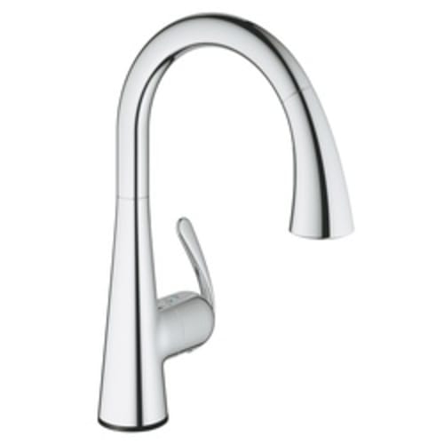 GROHE 30205001 LADYLUX-ZEDRA Kitchen Faucet, 1.75 gpm Flow Rate, StarLight® Polished Chrome, 1 Handles, 1 Faucet Holes, Function: Traditional, Import, Residential
