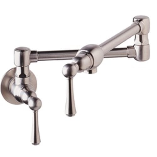 GROHE 31041SD0 Pot Filler Faucet, 1.75 gpm, Brushed Stainless Steel, Import