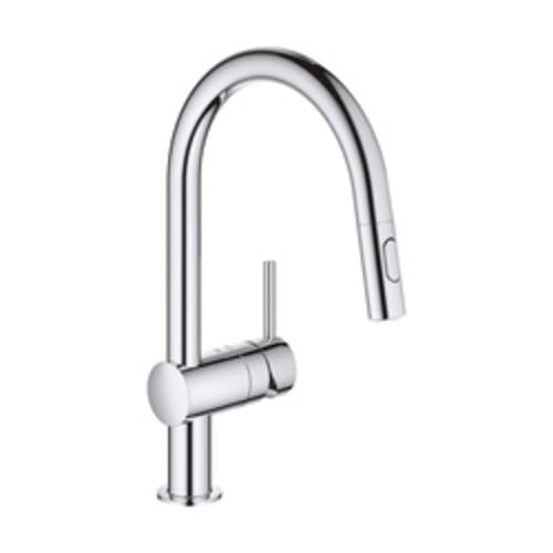 GROHE 31378003 31378_3 Minta® 31378003 31378_3 Minta® Pull-Down Kitchen Faucet, 1.75 gpm Flow Rate, Polished Chrome, 1 Handles, 1 Faucet Holes, Residential