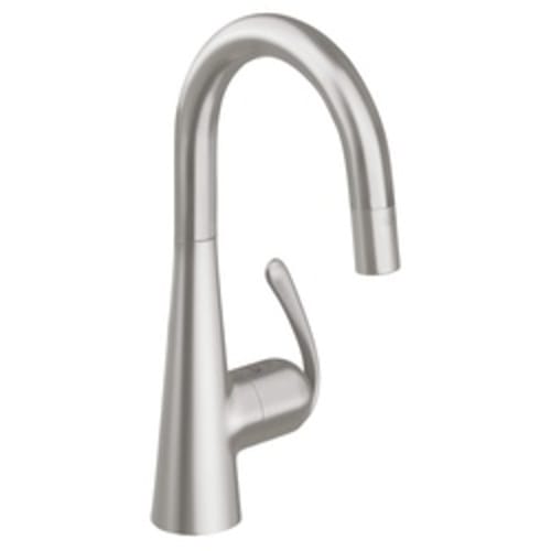 GROHE 32283DC0 Ladylux3 Pro Sink Mixer, 1.75 gpm, 1 Handle, SuperSteel, Import