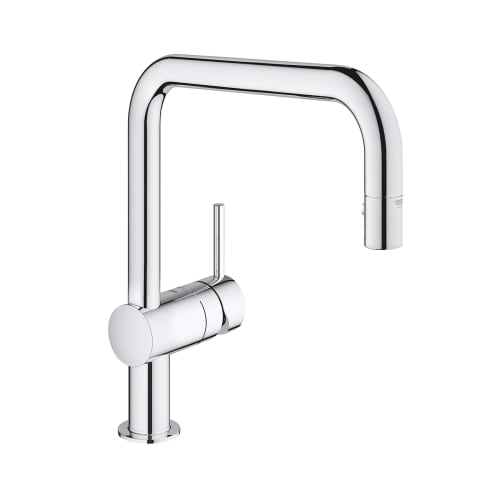 GROHE 32319000 Minta Kitchen Faucet, 1.5 gpm Flow Rate, Polished Chrome, 1 Handle, 1 Faucet Hole, Function: Traditional, Import