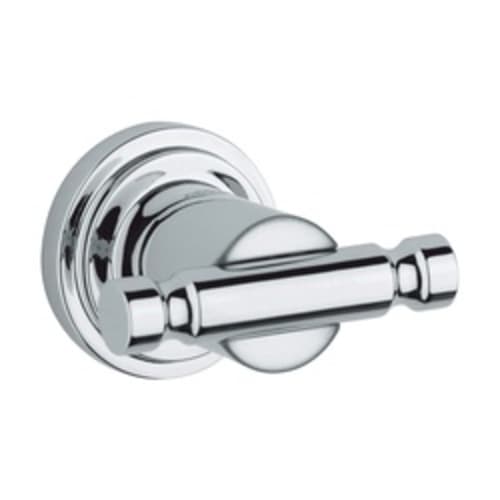 GROHE 40312000 Atrio® Robe Hook, 2 in L x 1-5/8 in H, 2 Hooks, Import