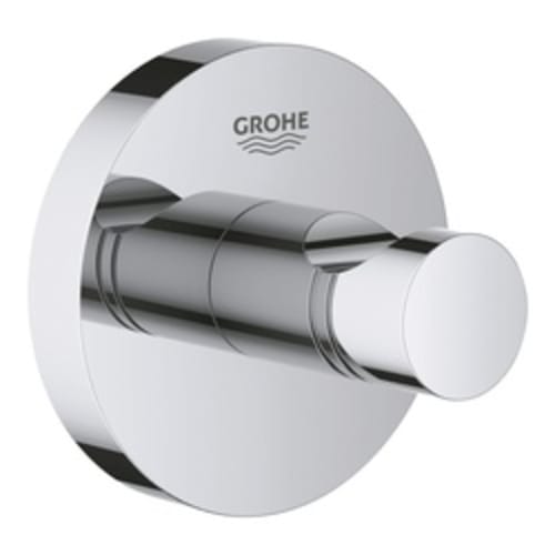 GROHE 40364001 Essentials Round 40364001 Robe Hook, (1) Hooks, 2-1/8 in OAH 1-3/4 in OAD, Metal, Import