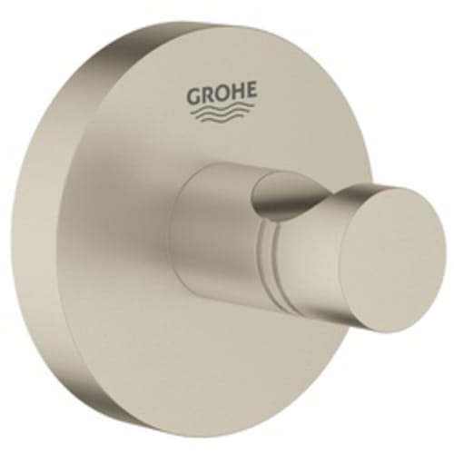 GROHE 40364EN1 Essentials Robe Hook, 1-3/4 in L x 2-1/8 in H, 1 Hook, Import