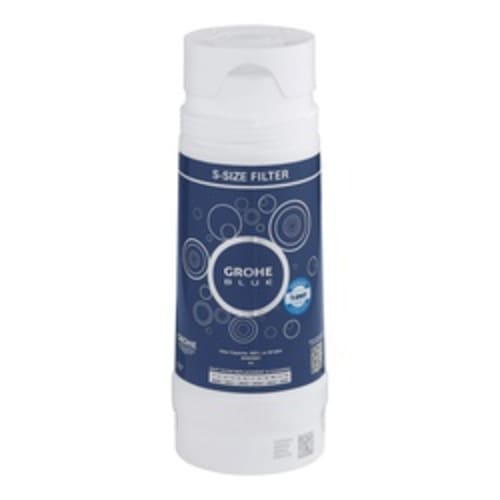GROHE 40404001 S-Size BWT Replacement Filter, For Use With Blue® Filter Cartridge, 180 Lph Flow Rate, 88 mm Dia x 234 mm H, Import