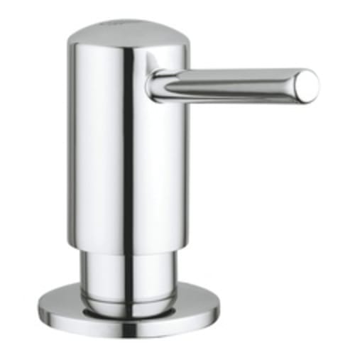 GROHE 40536000 Contemporary Soap Dispenser, 15 oz, Deck Mount, Brass, StarLight® Chrome