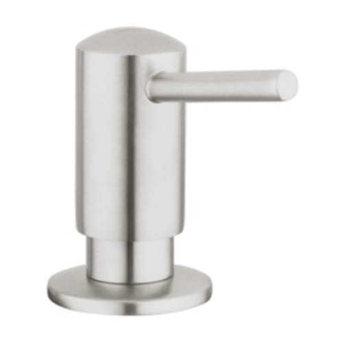 GROHE 40536DC0 Contemporary Soap Dispenser, 15 oz, Deck Mount, Brass, SuperSteel