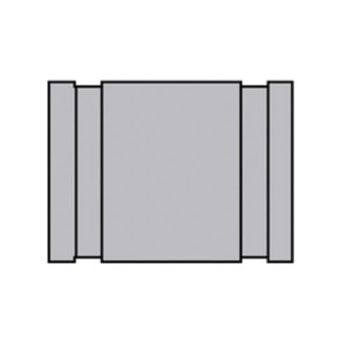 Gruvlok® 0390032597 FIG 7080F Adapter Nipple, 2-1/2 in Nominal, Grooved End Style, 4 in L, SCH 40/STD, Domestic