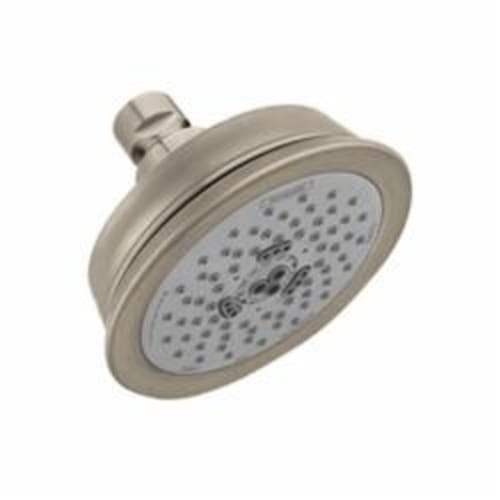 Hansgrohe 04070820 Croma C 100 3-Jet Shower Head, Number of Spray Type: 3, Full/Pulsating Massage/Intense Turbo Spray, 2.5 gpm Max Flow, Round Head, Wall Mount