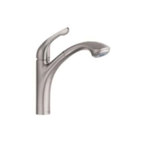 Hansgrohe 04076860 Allegro E Pull-Out Kitchen Faucet, 1.75 gpm, 1 Faucet Hole, Steel Optic, 1 Handles