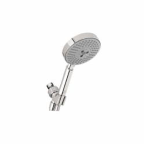 Hansgrohe 04187003 Raindance S 120 AIR 3-Jet Hand Shower Set, 2.5 gpm, 3 Sprays, 4-1/2 in Dia Head, 1/2 in