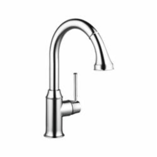 Hansgrohe 04215000 Pull Down Kitchen Faucet, Talis C, 1.75 gpm Flow Rate, Polished Chrome, 1 Handles, 1 Faucet Holes, Function: Traditional, Residential