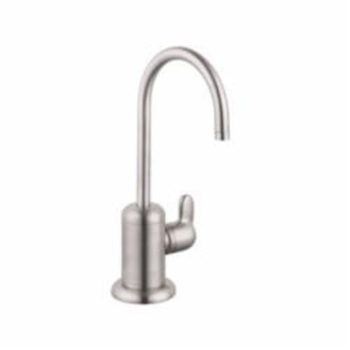 Hansgrohe 04300800 Allegro E Universal Beverage Faucet, 1.5 gpm, 1 Handle, Steel Optik, Residential
