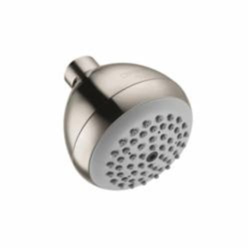 Hansgrohe 06498820 Croma E 75 1-Jet Shower Head, (1) Full Spray, 1.5 gpm Maximum, Round Head, Wall Mount