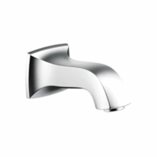 Hansgrohe 13413001 Metris C Tub Spout, 6 in L x 3 in H, 3/4 in MNPT x 1/2 in FNPT Connection, Brass, Polished Chrome, Import