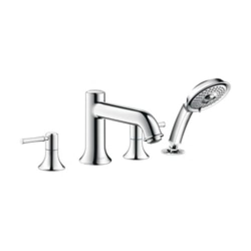 Hansgrohe 14314001 Roman Tub Filler Trim Set, Talis C, 5 gpm Flow Rate, Polished Chrome, 2 Handles, Function: Traditional