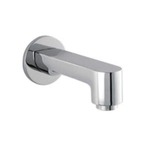 Hansgrohe 14413001 S Tub Spout, 5-7/8 in L x 1-3/8 in H, 3/4 in MNPT x 1/2 in FNPT Connection, Brass, Chrome Plated, Domestic