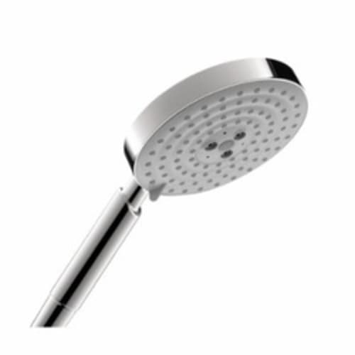 Hansgrohe 28519001 Raindance S 150 AIR 3-Jet Hand Shower, 2.5 gpm Flow Rate, 3 Sprays, 5-3/8 in Dia Head, 1/2 in Connection