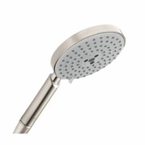 Hansgrohe 28519821 Raindance S 150 AIR 3-Jet Hand Shower, 2.5 gpm Flow Rate, 3 Sprays, 5-3/8 in Dia Head, 1/2 in Connection