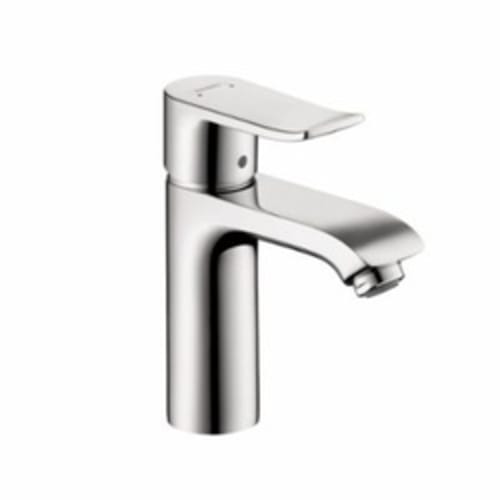 Hansgrohe 31080001 Metris 110 Bathroom Faucet, 1.5 gpm, 4 in H Spout, 1 Handle, Pop-Up Drain, 1 Faucet Hole, Chrome Plated, Commercial