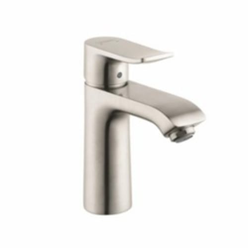 Hansgrohe 31080821 Metris 110 Bathroom Faucet, 1.5 gpm, 4 in H Spout, 1 Handle, Pop-Up Drain, 1 Faucet Hole, Brushed Nickel, Commercial