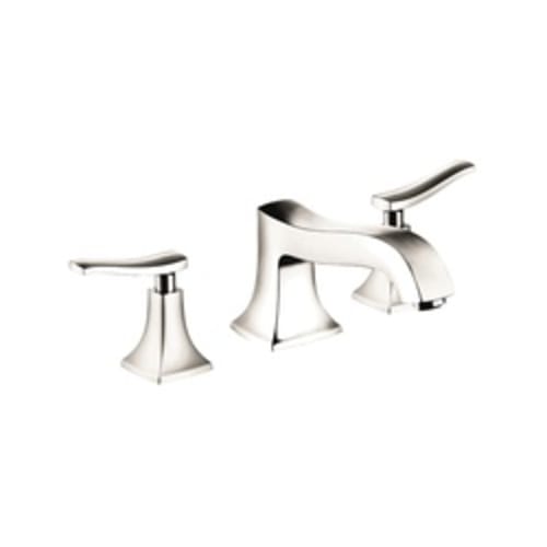 Hansgrohe 31313831 Roman Tub Filler Trim Set, Metris C, 5.8 gpm Flow Rate, 8-5/8 in Center, Polished Nickel, 2 Handles, Function: Traditional