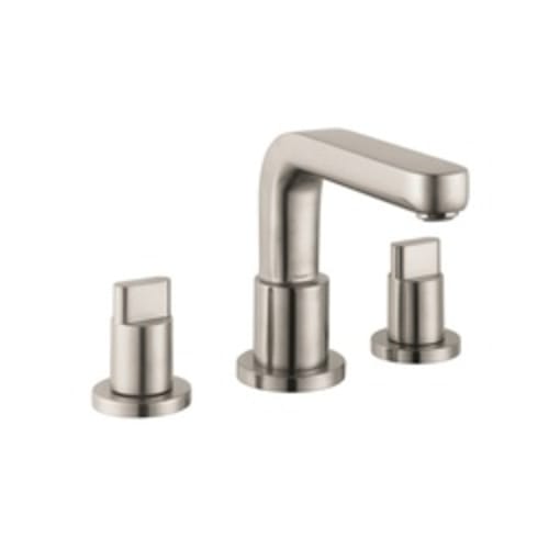 Hansgrohe 31436821 Roman Tub Trim Set, Metris S, 5.8 gpm, 8-5/8 in Center, Brushed Nickel, 2 Handles, Traditional