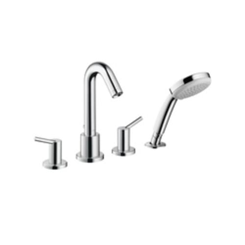Hansgrohe 32314001 Roman Tub Trim Set, Talis S, 5 gpm Flow Rate, Polished Chrome, 2 Handles, Function: Traditional