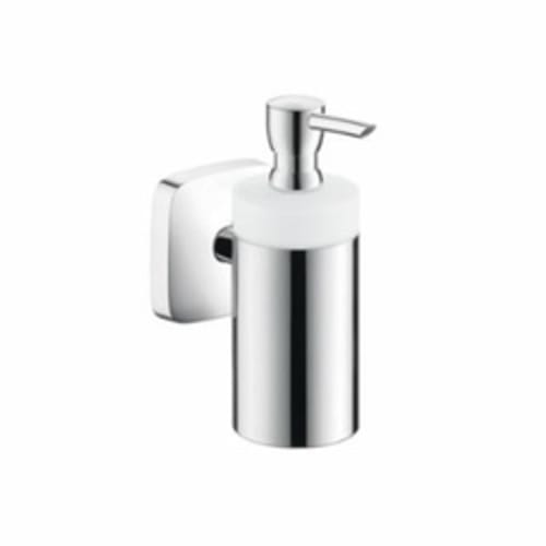 Hansgrohe 41503000 PuraVida Lotion Dispenser, 8 oz, Wall Mount, Brass, Chrome Plated