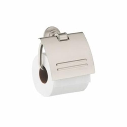 AXOR 42036820 Montreux Toilet Paper Roll Holder, Solid Brass, Brushed Nickel